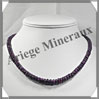 SUGILITE - Collier Compos - Disques 5  8 mm en dgrad - 42 cm - P010 Afrique du sud