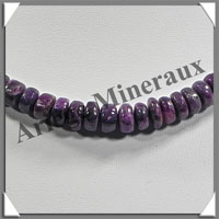 SUGILITE - Collier Compos - Disques 5  8 mm en dgrad - 42 cm - P010