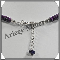 SUGILITE - Collier Compos - Disques 5  8 mm en dgrad - 42 cm - P010