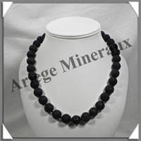TECTITE - Collier Perles 14 mm - 45 cm - C001