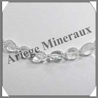 TOPAZE BLEUE - Collier Compos - Ovales 8x6 mm - 45 cm - M001