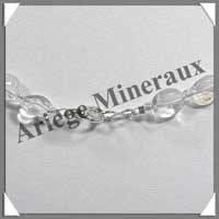 TOPAZE BLEUE - Collier Compos - Ovales 8x6 mm - 45 cm - M001