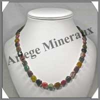 TOURMALINE Multicolore - Collier Compos - Nuggets 10x10 mm - 50 cm - C001