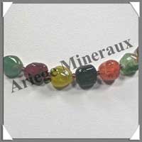 TOURMALINE Multicolore - Collier Compos - Nuggets 10x10 mm - 50 cm - C001