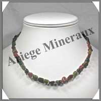 TOURMALINE Multicolore - Collier Compos - Nuggets 7  10 mm - 44 cm - C004