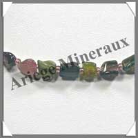 TOURMALINE Multicolore - Collier Compos - Nuggets 7  10 mm - 44 cm - C004