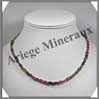 TOURMALINE Multicolore - Collier Compos - Olives 5 mm - 44 cm - C008 Afrique du Sud
