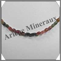 TOURMALINE Multicolore - Collier Compos - Olives 5 mm - 44 cm - C008