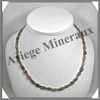 TOURMALINE Multicolore - Collier Compos - Nuggets 6  8 mm - 47 cm - C010
