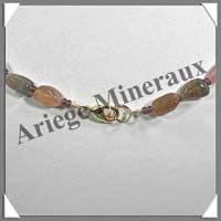 TOURMALINE Multicolore - Collier Compos - Nuggets 6  8 mm - 47 cm - C010