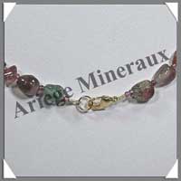 TOURMALINE Multicolore - Collier Compos - Nuggets 8  10 mm - 45 cm - C019