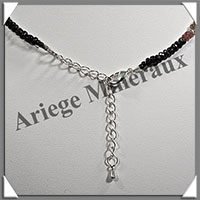 TOURMALINE Multicolore - Collier Compos - Disques Facets 4x2 mm - 46 cm - M003