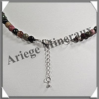 TOURMALINE Multicolore - Collier Perles Facetes 6 mm - 43 cm - M002