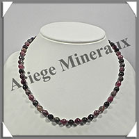 TOURMALINE Multicolore - Collier Perles Facetes 8 mm - 45 cm - M001