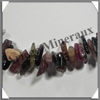 TOURMALINE Multicolore - Collier Baroque (Gros Morceaux) - 40 cm - M020