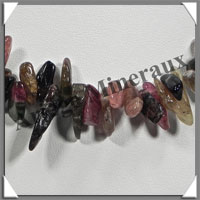 TOURMALINE Multicolore - Collier Baroque (Gros Morceaux) - 41 cm - M021