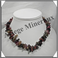 TOURMALINE Multicolore - Collier Baroque (Gros Morceaux) - 41 cm - M022