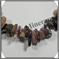 TOURMALINE Multicolore - Collier Baroque (Gros Morceaux) - 41 cm - M022