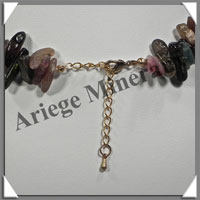 TOURMALINE Multicolore - Collier Baroque (Gros Morceaux) - 41 cm - M022