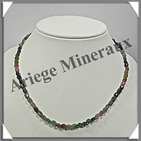 TOURMALINE Multicolore - Collier Compos - Olives 6x5 mm - 46 cm - M001