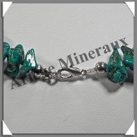 TURQUOISE (Vritable) - Collier Compos - Nuggets Baroques (Taille Moyenne) - 55 cm - P002