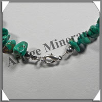 TURQUOISE (Vritable) - Collier Compos - Nuggets Baroques (Taille Moyenne) - 56 cm - P005