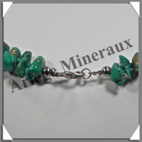 TURQUOISE (Vritable) - Collier Compos - Nuggets Baroques (Taille Moyenne) - 59 cm - P008