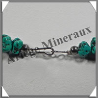 TURQUOISE (Vritable) - Collier Compos - Nuggets Baroques (Taille Moyenne) - 55 cm - P010