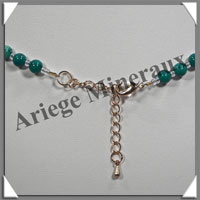 TURQUOISE (Vritable) - Collier 4 et 8 mm en dgrad - 41 cm - M002