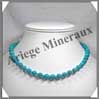 TURQUOISE (Vritable) - Collier Perles 8 mm - 43 cm - A007 USA (Arizona)