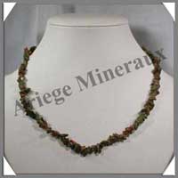 UNAKITE - Collier Baroque - 40 cm - MCXUK