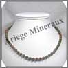 UNAKITE - Collier - Perles 6 mm - 46 cm - M001 Brsil