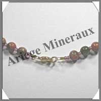 UNAKITE - Collier - Perles 6 mm - 46 cm - M001