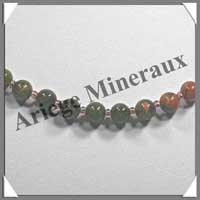 UNAKITE - Collier - Perles 6 mm - 46 cm - M002