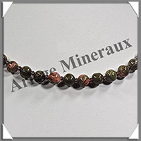 UNAKITE - Collier - Perles 6 mm - 43 cm - M003