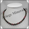 UNAKITE - Collier - Perles 8 mm - 42 cm - M001 Brsil