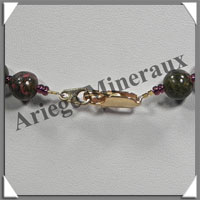UNAKITE - Collier - Perles 8 mm - 42 cm - M001