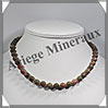 UNAKITE - Collier - Perles 8 mm - 44 cm - M003 Brsil
