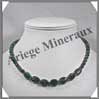 ZOIZITE RUBIS - Collier Compos - Ovales 14x10 mm et Perles 6 mm en Dgrad - 44 cm - M001 Tanzanie