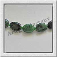 ZOIZITE RUBIS - Collier Compos - Ovales 14x10 mm - 43 cm - M003