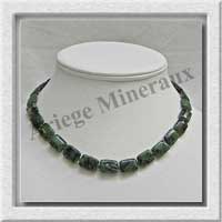 ZOIZITE RUBIS - Collier Compos - Rectangles 14x10 mm - 45 cm - M004
