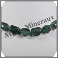 ZOIZITE RUBIS - Collier Compos - Ovales et Rectangles 14x10 mm alterns - 44 cm - M003
