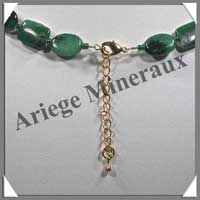 ZOIZITE RUBIS - Collier Compos - Ovales et Rectangles 14x10 mm alterns - 44 cm - M003