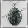 AGATE MOUSSE - Pendentif Argent - Ovale - 50x35 mm - W002 Inde
