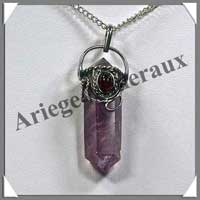 AMETHYSTE (Cabochon Grenat) - Pendentif  
