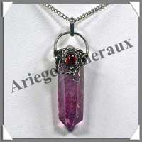 AMETHYSTE (Cabochon Grenat) - Pendentif  