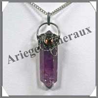 AMETHYSTE (Cabochon Citrine) - Pendentif  