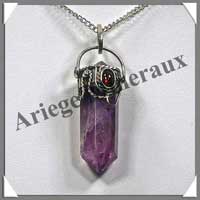 AMETHYSTE (Cabochon Grenat) - Pendentif  