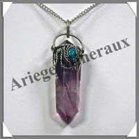AMETHYSTE (Cabochon Turquoise) - Pendentif  