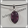AMETHYSTE - Pendentif Argent - Ovale - 25x15 mm - W002 Brsil